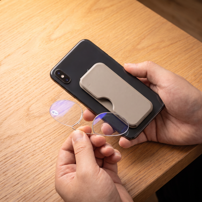 Ultradünne Handy-Lesebrille mit Etui zum Aufkleben